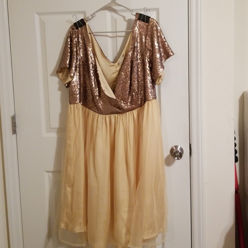Sequin and tulle dress